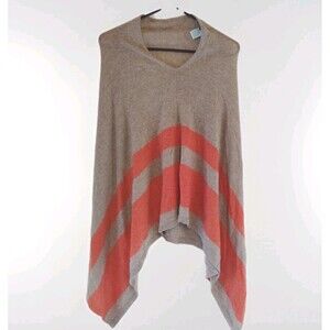 Women's "Celeste" Brand Wool & Cashmere Poncho One Size-hole